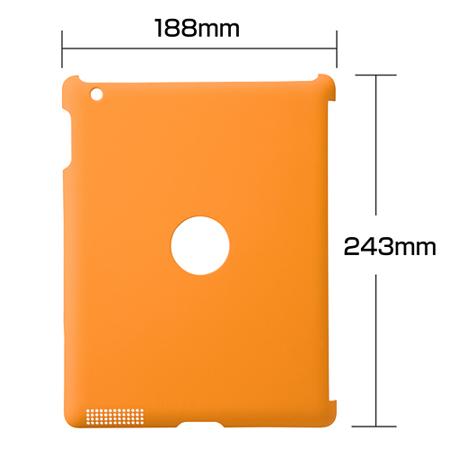 PDA-IPAD27D / iPad2スマートハードカバー（オレンジ）