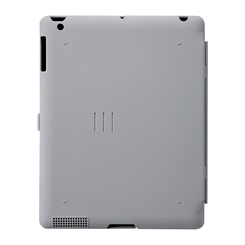 PDA-IPAD28GY / iPad2ハードケース（スタンドタイプ・グレー）