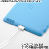 PDA-IPAD28GY / iPad2ハードケース（スタンドタイプ・グレー）