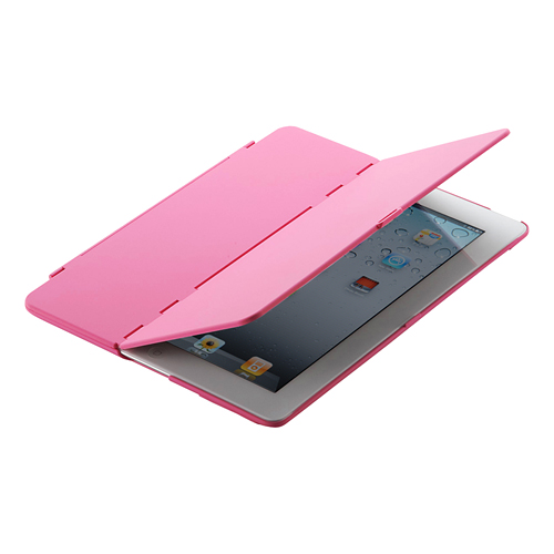 PDA-IPAD28P / iPad2ハードケース（スタンドタイプ・ピンク）