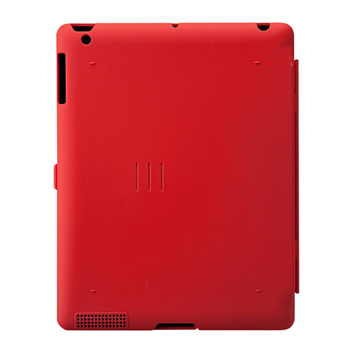 PDA-IPAD28R / iPad2ハードケース（スタンドタイプ・レッド）