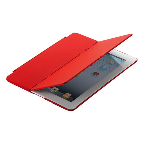 PDA-IPAD28R / iPad2ハードケース（スタンドタイプ・レッド）