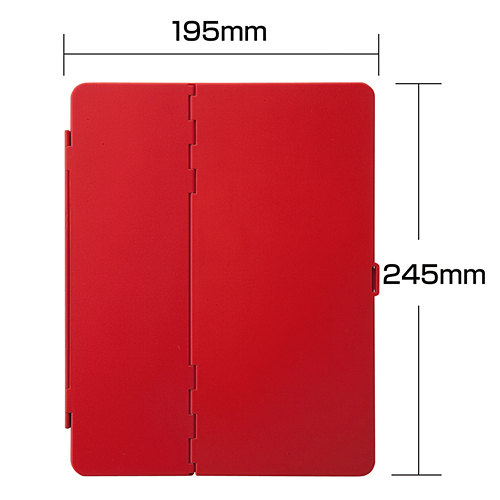 PDA-IPAD28R / iPad2ハードケース（スタンドタイプ・レッド）