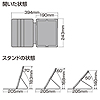 PDA-IPAD29BK / iPad2ソフトレザーケース（3段階スタンド）