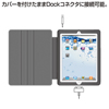 PDA-IPAD29BK / iPad2ソフトレザーケース（3段階スタンド）
