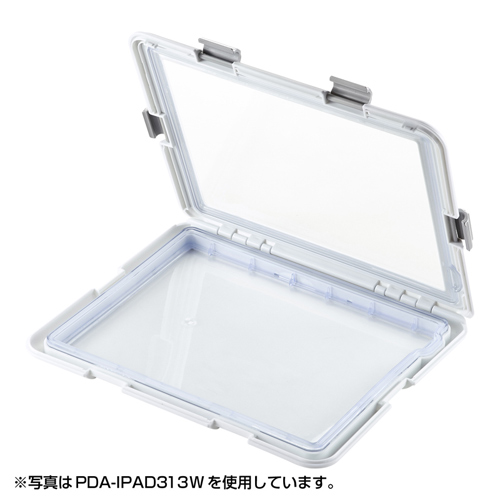 PDA-IPAD313BK / 防水ハードケース(iPad/iPad 2・ブラック）