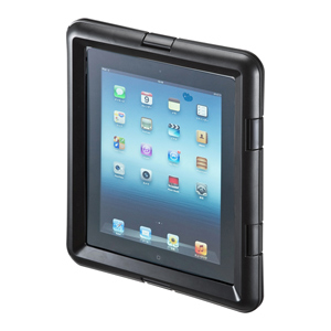 PDA-IPAD313BK / 防水ハードケース(iPad/iPad 2・ブラック)