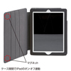 PDA-IPAD34BK / iPadソフトレザーケース（3段階スタンド・ブラック）
