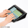 PDA-IPAD35BK / iPadソフトレザーケース（スタンドタイプ）　