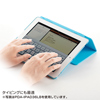 PDA-IPAD36BK / iPadハードケース（スタンドタイプ・ブラック）