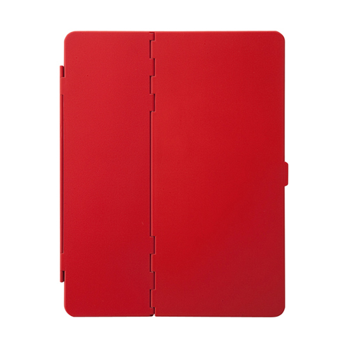 PDA-IPAD36R / iPadハードケース（スタンドタイプ・レッド）