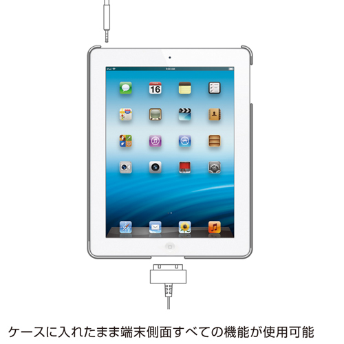 PDA-IPAD38R / iPadハードスタンドカバー（レッド）