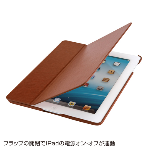 PDA-IPAD39BR / iPadソフトレザーケース（ブラウン）