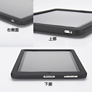 PDA-IPAD3BK / iPadシリコンケース（ブラック）
