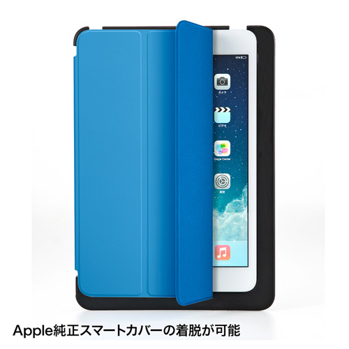 PDA-IPAD47BK / iPad mini ハードカバー（縦・横スタンド・ブラック）