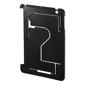 PDA-IPAD47BK / iPad mini ハードカバー(縦・横スタンド・ブラック)