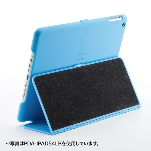 PDA-IPAD54BK / iPad Airハードケース（スタンドタイプ・ブラック）