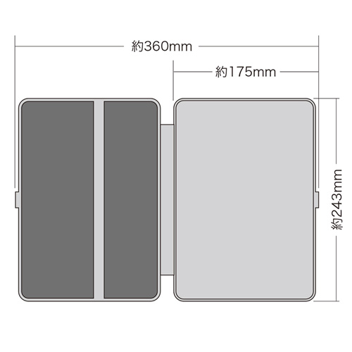 PDA-IPAD64BK / iPad Air 2ハードケース（スタンドタイプ・ブラック）