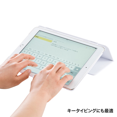 PDA-IPAD64W / iPad Air 2ハードケース（スタンドタイプ・ホワイト）