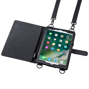 PDA-IPAD911 / ショルダーベルト付きケース (9.7インチ iPad(2018/2017)/iPad Pro9.7 / iPad Air2兼用)