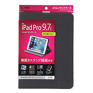 PDA-IPAD97BK 9.7インチiPad Pro用スリムフラップケース(ブラック) PDA-IPAD97BK / 9.7インチiPad Pro用スリムフラップケース(ブラック)