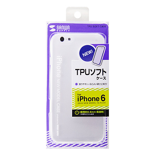 PDA-IPH005CL / iPhone 6s・6用TPUソフトケース（クリア）