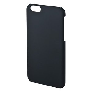 PDA-IPH007BK / iPhone 6s・6用ラバーコーティングハードケース(ブラック)