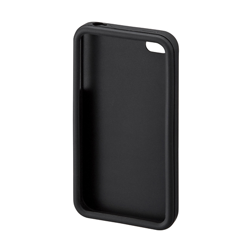 PDA-IPH40BK / iPhone 4S用シリコンケース（ブラック）