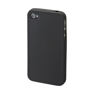 PDA-IPH40BK / iPhone 4S用シリコンケース（ブラック）