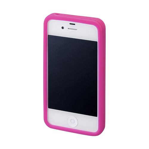 PDA-IPH40P / iPhone 4S用シリコンケース（ピンク）