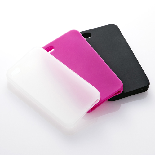 PDA-IPH40P / iPhone 4S用シリコンケース（ピンク）