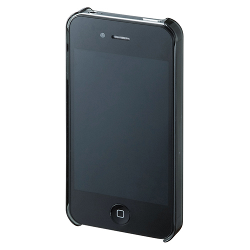 PDA-IPH45BK / クリアハードケース（iPhone 4S/4用・クリアブラック）