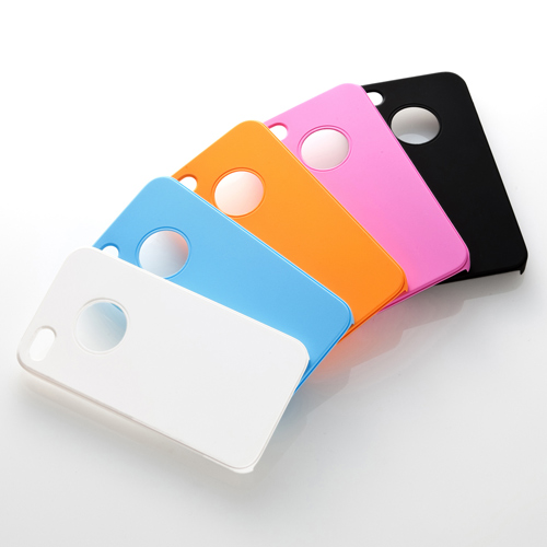 PDA-IPH46BK / ラバーコーティングハードケース（iPhone 4S/4用・ブラック）