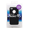 PDA-IPH46BK / ラバーコーティングハードケース（iPhone 4S/4用・ブラック）