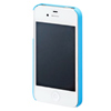 PDA-IPH46BL / ラバーコーティングハードケース（iPhone 4S/4用・ブルー）