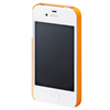 PDA-IPH46D / ラバーコーティングハードケース（iPhone 4S/4用・オレンジ）