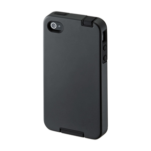 PDA-IPH47BK / iPhone 4S用プロテクトケース（ブラック）