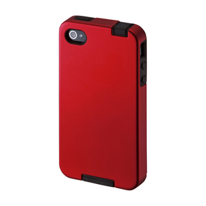 PDA-IPH47R / iPhone 4S用プロテクトケース(レッド)