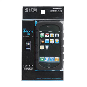 PDA-IPH60BK / iPhoneシリコンケース（ブラック）