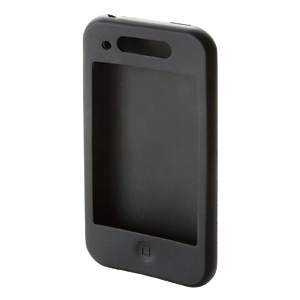 PDA-IPH61BK / iPhoneシリコンケース(ブラック)