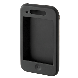 PDA-IPH62BK / iPhoneシリコンケース（ブラック）