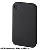 PDA-IPH66BK / iPhone4用シリコンケース（ブラック）