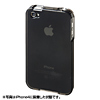 PDA-IPH68BK / iPhone4用クリスタルハードケース（ブラック）