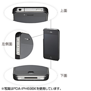 PDA-IPH69R / iPhone4用ハードジャケット（レッド）