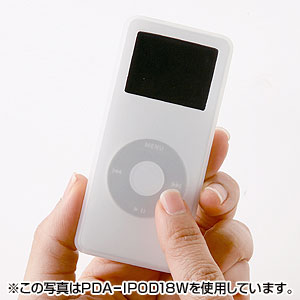 PDA-IPOD18BK / iPod nanoシリコンケース（ブラック）