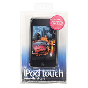 PDA-IPOD57BK / iPod touch用セミハードケース（ブラック）　