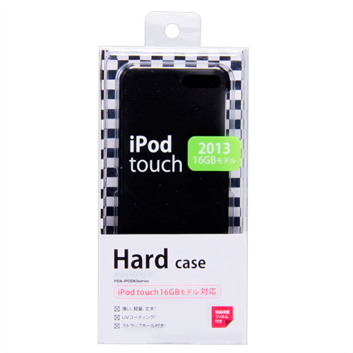 PDA-IPOD63BK / クリアハードケース （iPod touch 16GB用・クリアブラック）