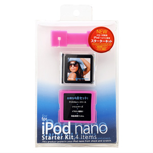 PDA-IPOD70P / iPod nano用スターターキット（ピンク）　　
