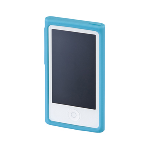 PDA-IPOD71BL / シリコンケース(iPod nano 第7世代用・ブルー)