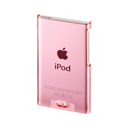 PDA-IPOD72P【クリアハードケース（iPod nano 第7世代用・クリアピンク 